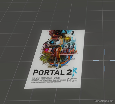 Portal 2 poster spray