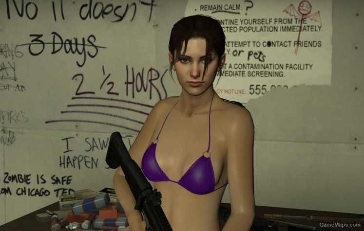 purple bikini zoey L4D2