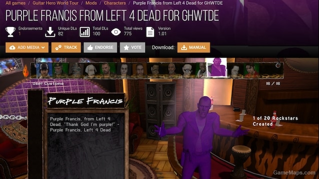 Purple Francis (Cut L4D Content)