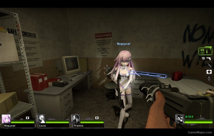 Purplesister HDD V2 (Neptunia MK2) - Model front view Purplesister HDD V2 (Neptunia MK2)
