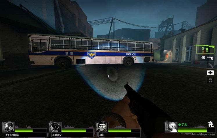 R.O.K Riot Police Bus (l4d 1.2)  L4D 1map