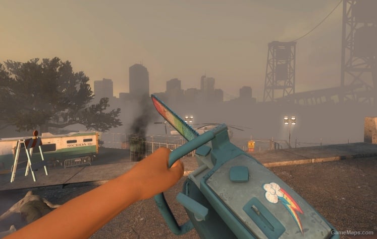 Rainbow Dash chainsaw