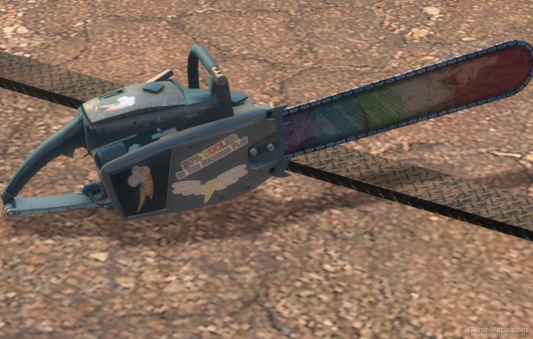 Rainbow Dash chainsaw