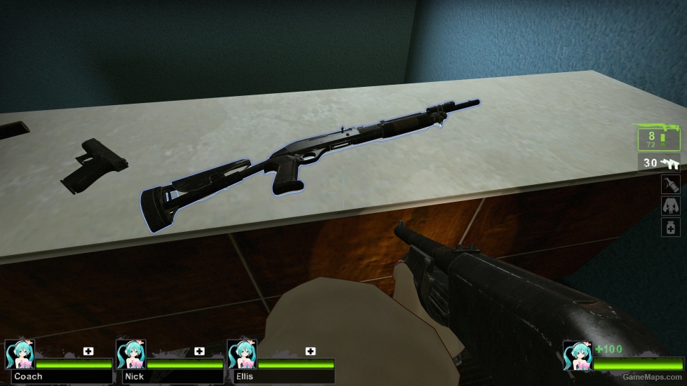 RE3 Remake Benelli M3 Super 90 with Collapsing Stock (Chrome Shotgun) v4 [Sound fix Ver] (request)