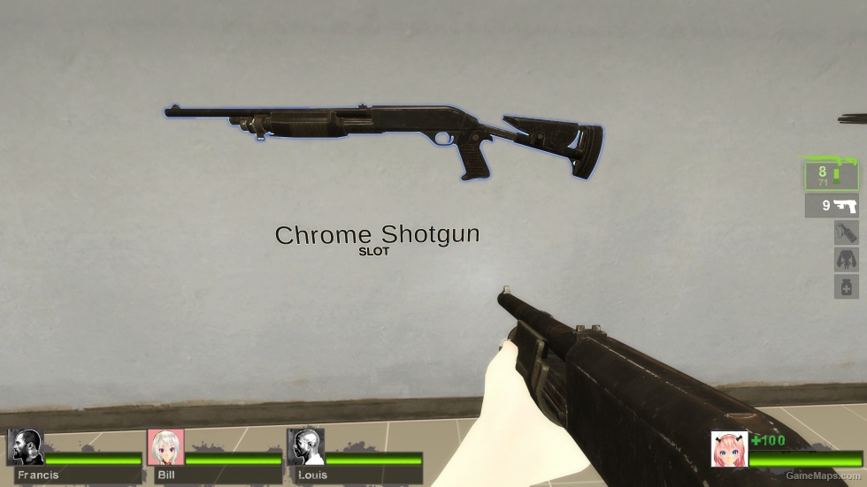 RE3 Remake Benelli M3 Super 90 with Collapsing Stock (Chrome Shotgun) v4 [Sound fix Ver] (request)