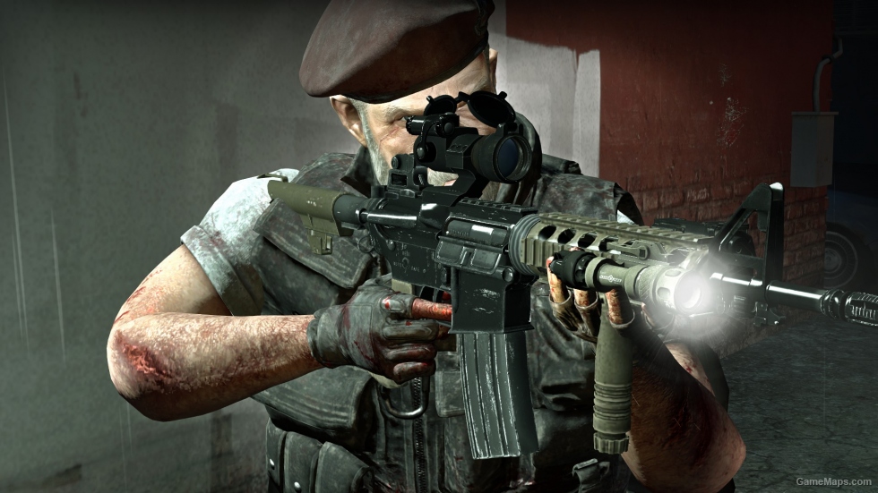 RE3 Remake Colt Model 933 Tan with Aimpoint (Desert Rifle)