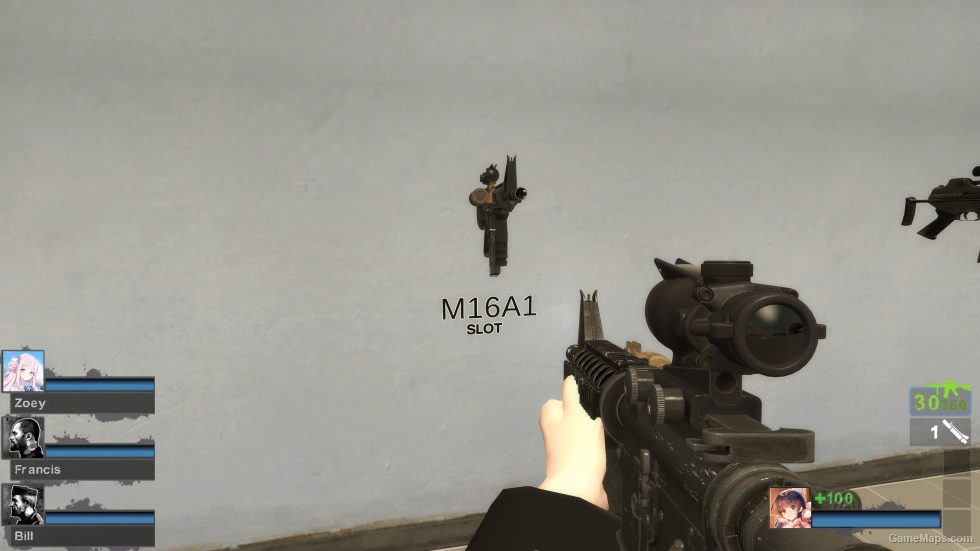 RE4 Remake Colt Model 933 with ACOG (M16A2) [request]