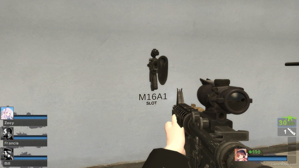 RE4 Remake Colt Model 933 with ACOG (M16A2) [request]