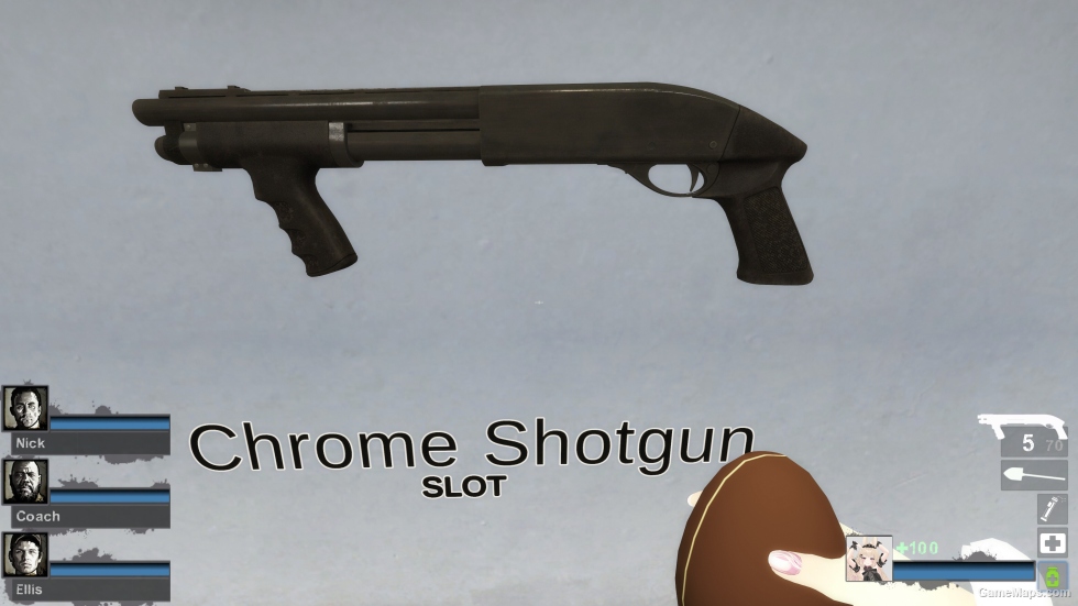 RE4 Remake Remington 870 Shorty (Chrome Shotgun) v2