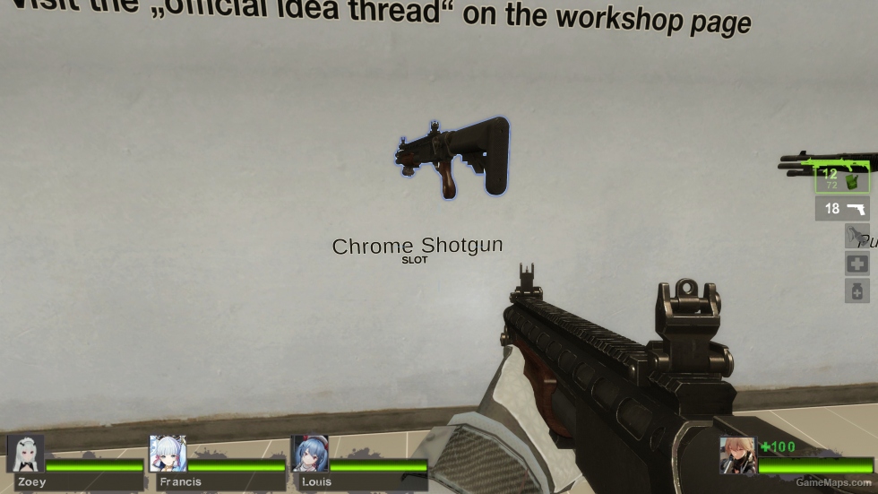 RE8 Village Remington 870 Custom with Tactical Stock (Chrome Shotgun) v4