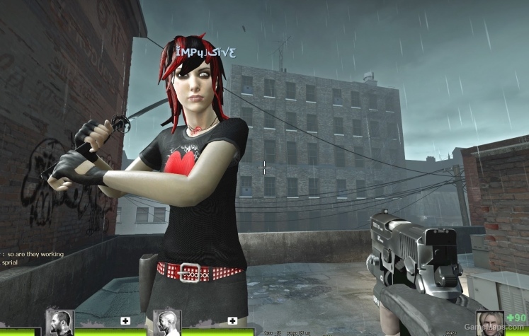 Red and Black Punk Zoey
