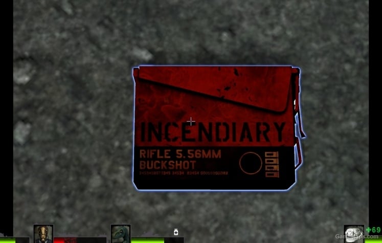 Red incendiary ammopack