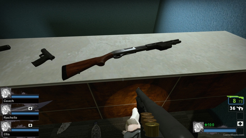 Remington 870 Police Magnum (Wooden Shotgun) [request] {Sound fix Ver}