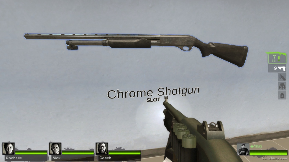 Remington 870 Wingmaster(Chrome) [Sound fix Ver]