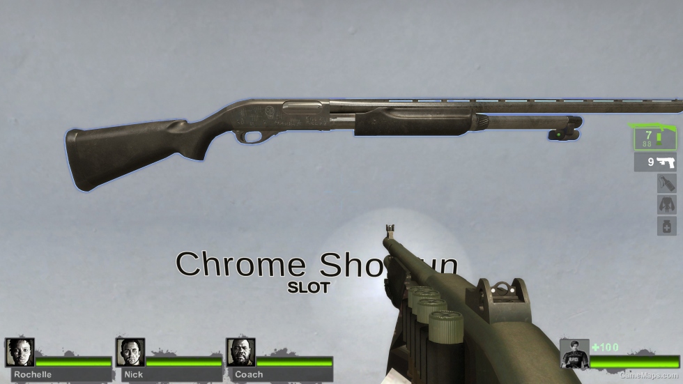 Remington 870 Wingmaster(Chrome) [Sound fix Ver]