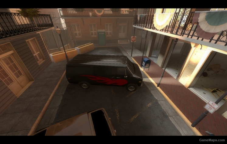 Repainted van (Painted black with flame)