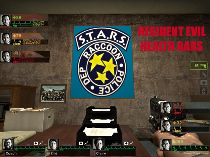 Resident Evil Health Bars