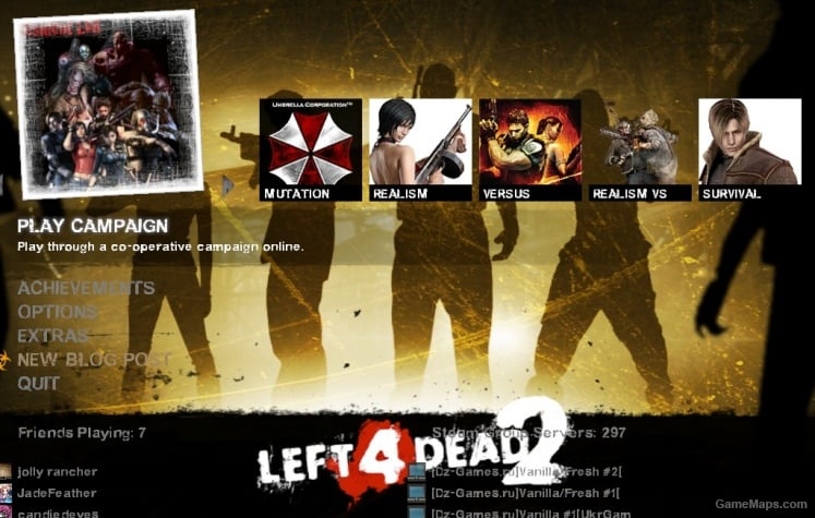 Resident Evil menu mod