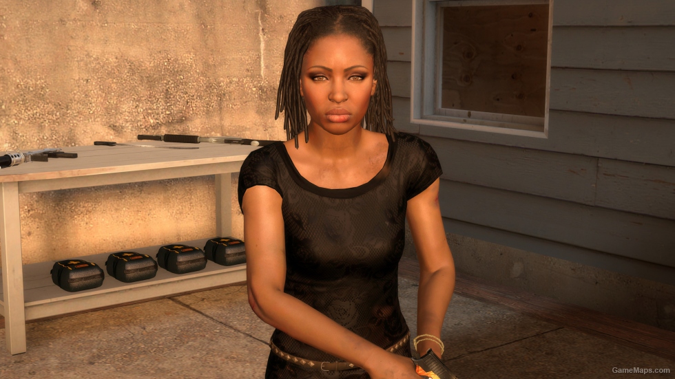 Rochelle with her hair down