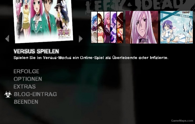 Rosario to Vampire Menu