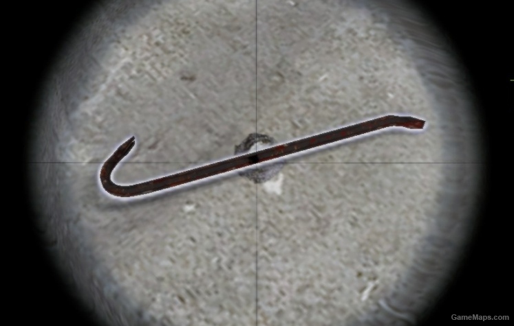 rusty black crowbar