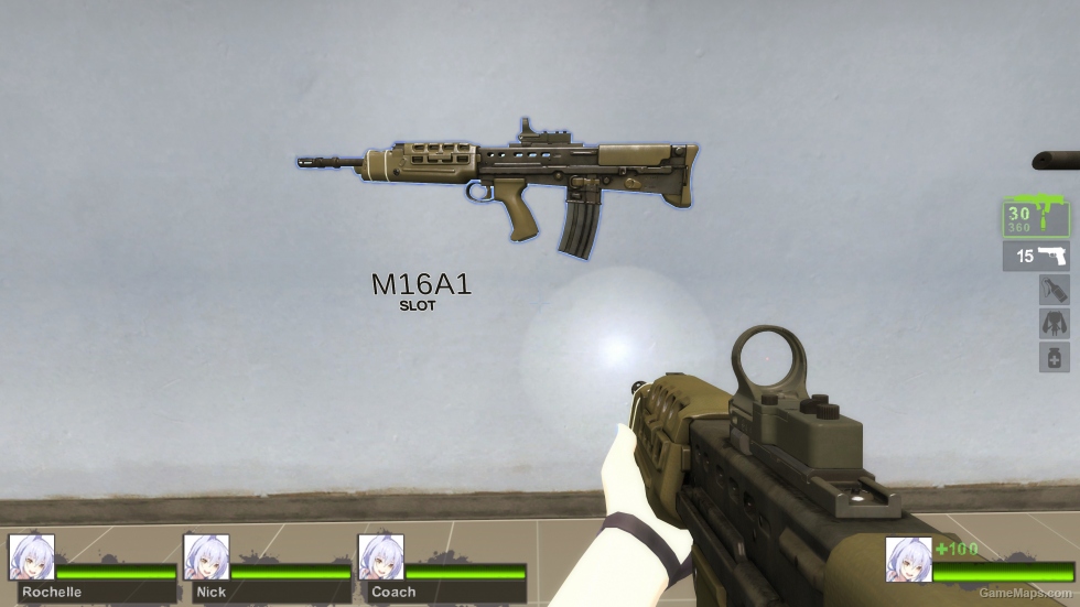 SA80 Assault Rifle C-more sight (M16A2)