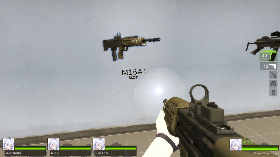 SA80 Assault Rifle C-more sight (M16A2)