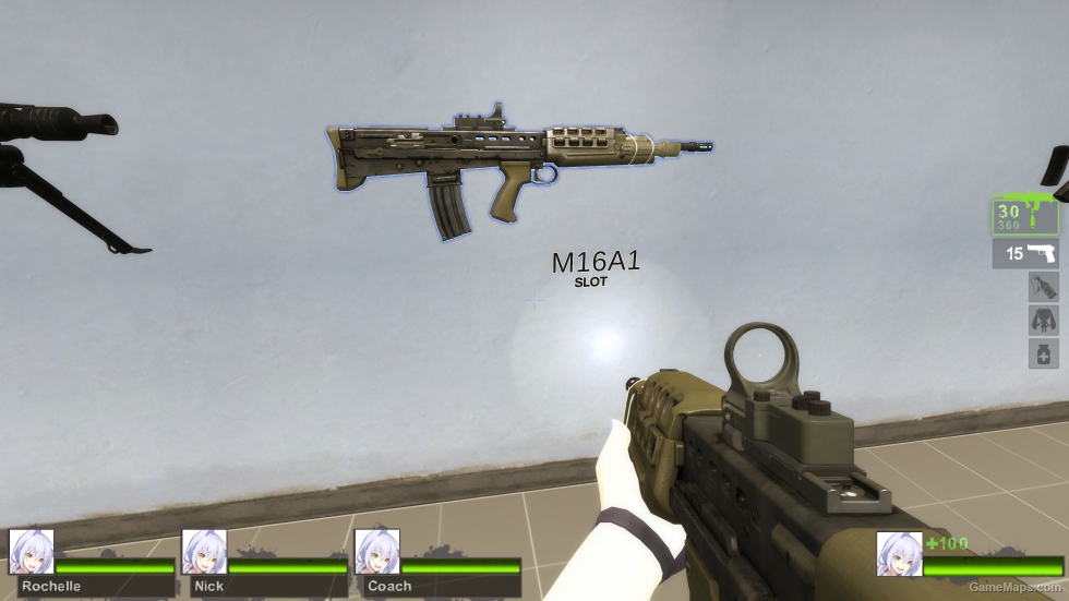 SA80 Assault Rifle C-more sight (M16A2)