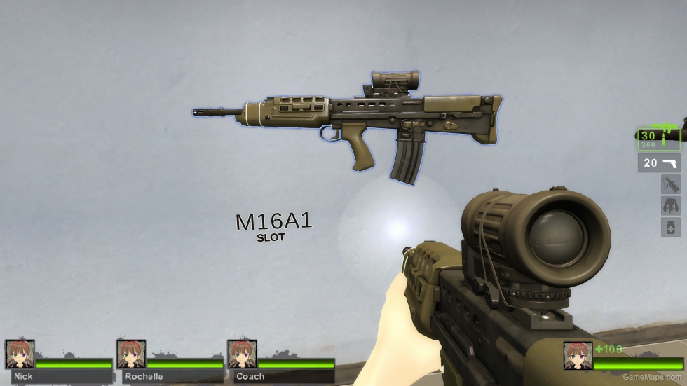 SA80 Assault Rifle Elcan scope (M16A2)