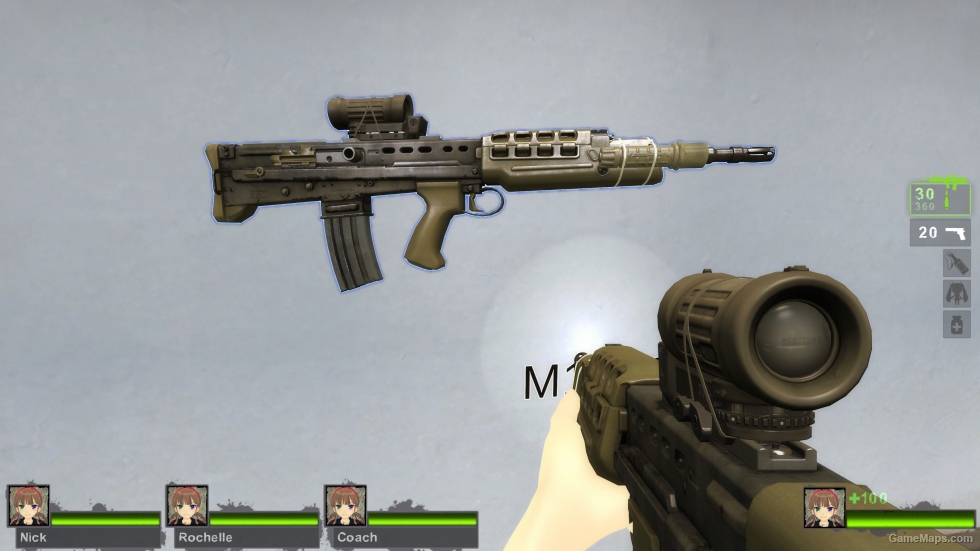 SA80 Assault Rifle Elcan scope (M16A2)