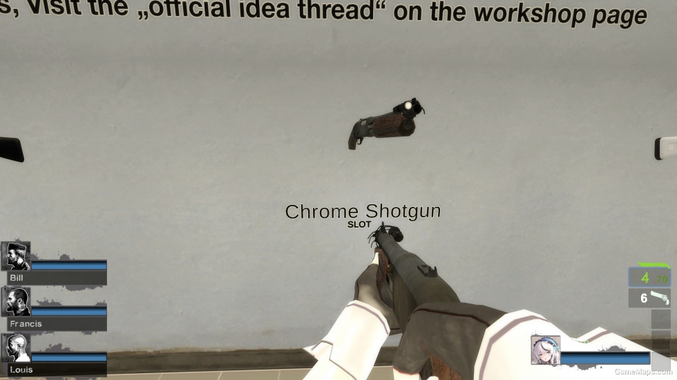 Sawed Off Wooden/Pump Shotgun Redemption [chrome shotgun] (request)