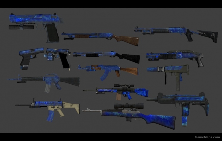 Seawave sprayed weapon skin pack