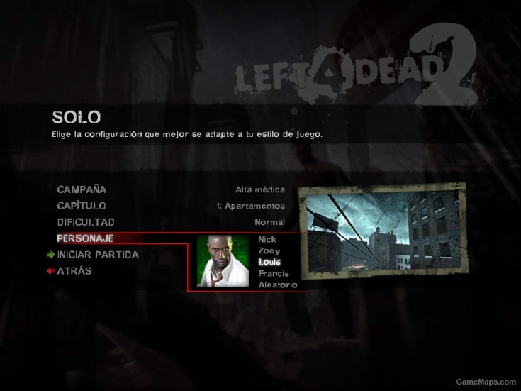 Icons Menu selection Left 4 Dead 1