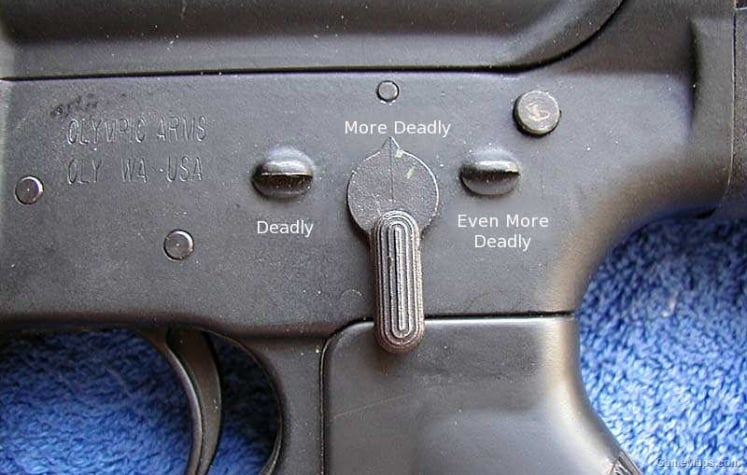 Selective Fire - Sense I can't really take a picture of this in game enjoy this pic. Selective Fire