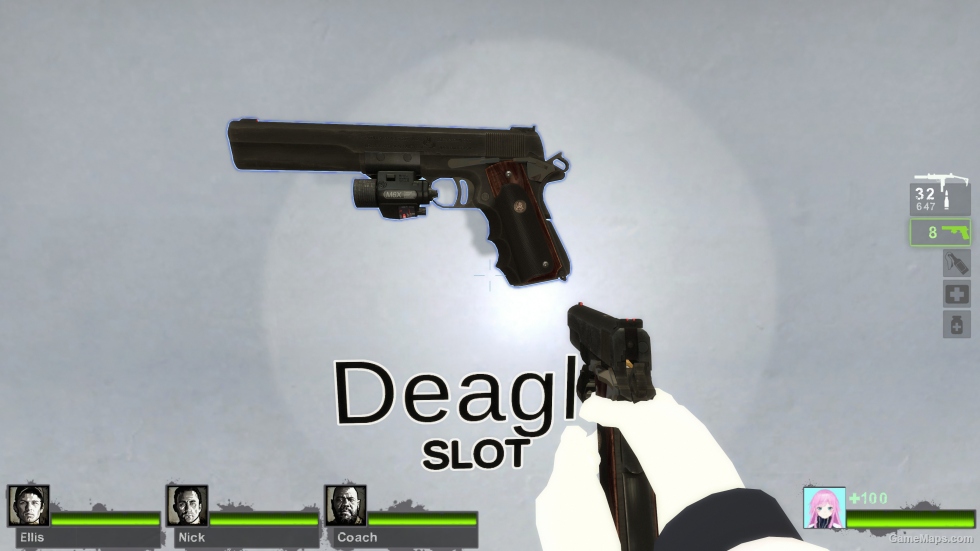 Setesh long Slide Laser Off Ver Magnum Pistol Mod For Left 4 Dead Setesh long Slide Laser Off Ver Magnum Pistol Mod For Left 4 Dead