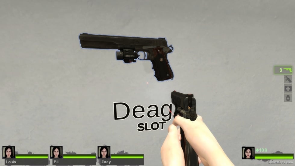 Setesh (long slide) laser on Ver (Magnum Pistol)