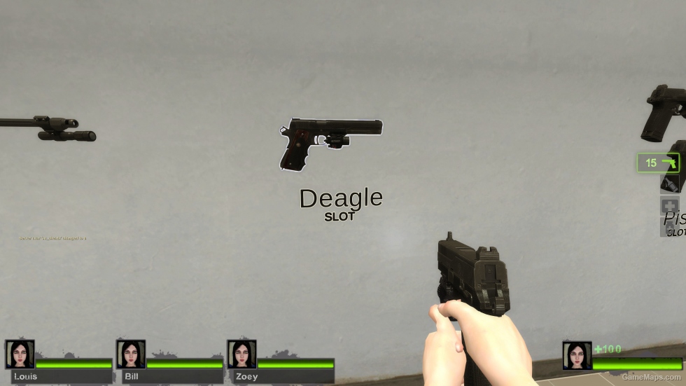 Setesh (long slide) laser on Ver (Magnum Pistol)