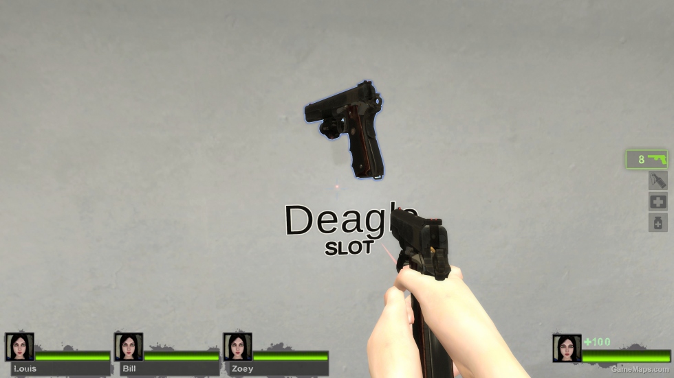 Setesh (long slide) laser on Ver (Magnum Pistol)