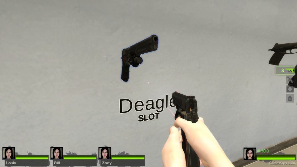 Setesh (long slide) laser on Ver (Magnum Pistol)
