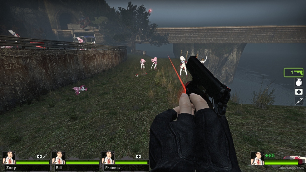 Setesh (long slide) laser on Ver (Magnum Pistol)