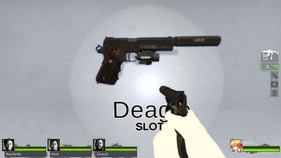 Setesh (suppressed) laser on Ver (Magnum Pistol)