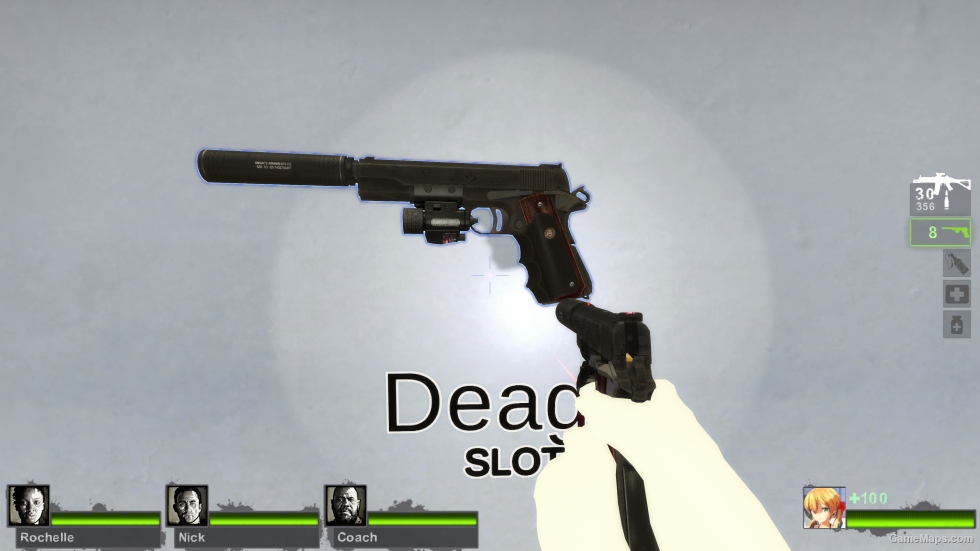 Setesh (suppressed) laser on Ver (Magnum Pistol)