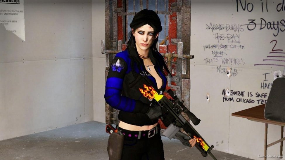 Sexy Badass Zoey blue (redux)