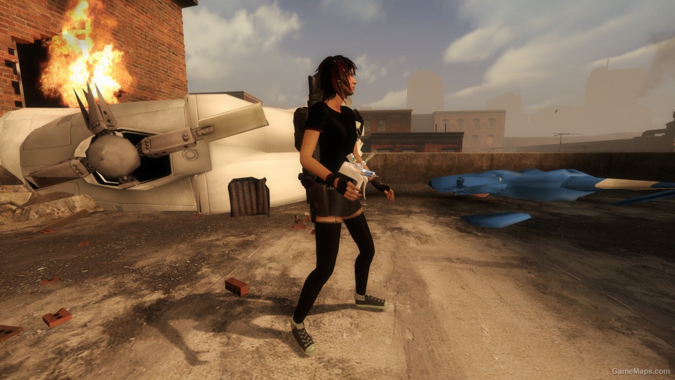 Sexy Punk Zoey (arms rig fixes)