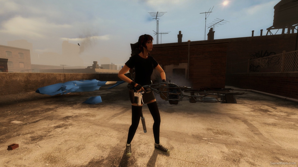 Sexy Punk Zoey (arms rig fixes)