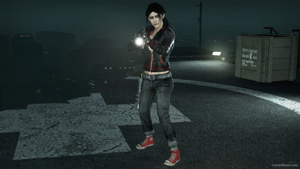 Sexy Zoey- black and red diamond coat