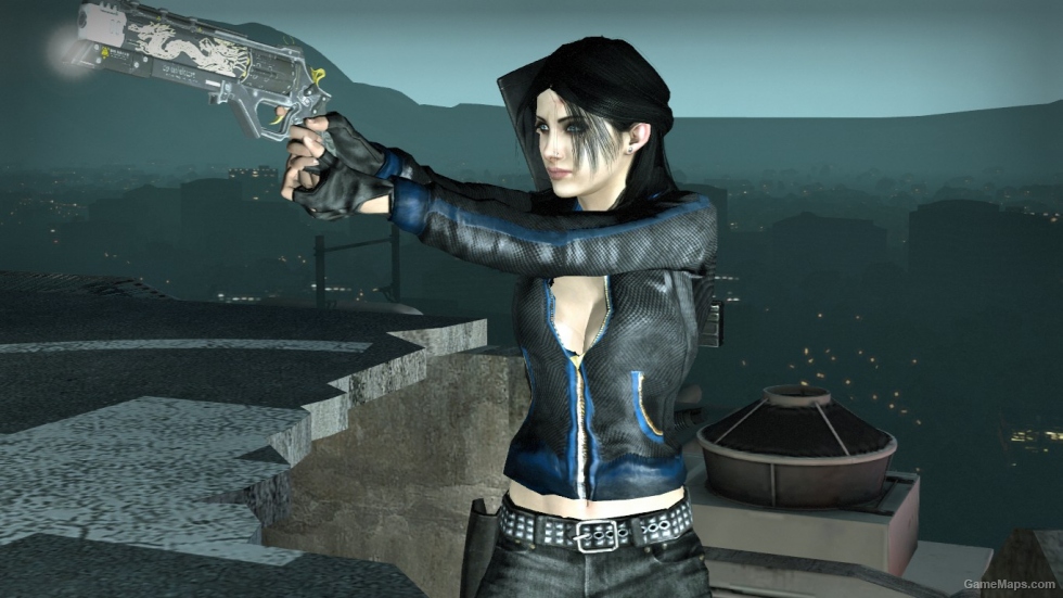 Sexy Zoey - black and blue diamond coat