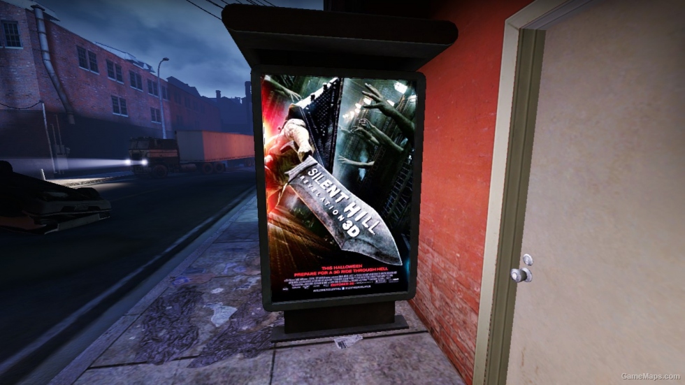 SH Revelation Bus Stop - "Prepare for a 3D ride through hell." SH Revelation Bus Stop