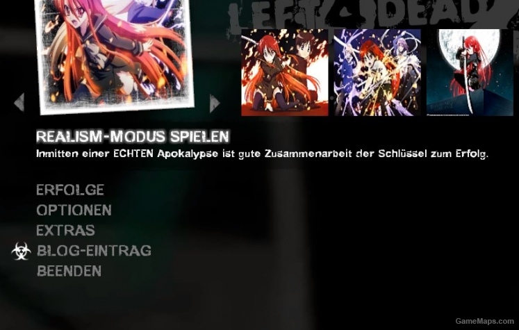 Shakugan no shana Menu