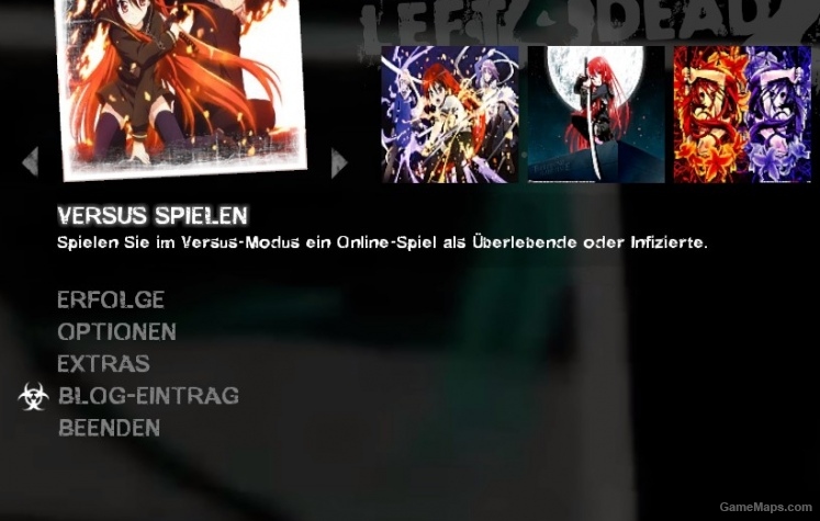 Shakugan no shana Menu